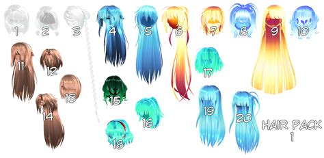 mmd hair